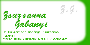 zsuzsanna gabanyi business card